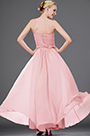 strapless pink evening dress