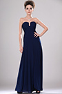 New Strapless U-neckline Evening Dress with Split