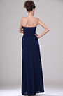 New Strapless U-neckline Evening Dress with Split