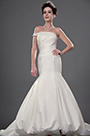 New Stylish Single Off Shoulder Wedding Gown