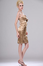 Sexy Gold Strapless Party Dress