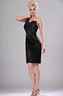 New Little Black One Shoulder Party Dress with Sequins