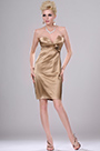 Sexy Gold Strapless Party Dress