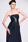 New Strapless Beaded Evening Dress