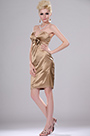 Sexy Gold Strapless Party Dress