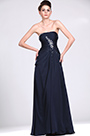 New Strapless Beaded Evening Dress