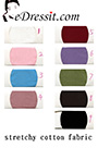 Stretchy Cotton Color Chart