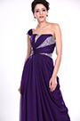 Artikel Fabelhaftes Lila Ein Schulter Abendkleid