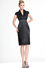 New  Charming V-neckline Little Black Lady Dress