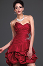 New Red Strapless Party Dress with detachable train