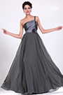 Stylish One Shoulder Beaded Evening Dress