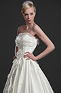 New Elegant Strapless Wedding Gown