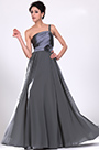 Stylish One Shoulder Beaded Evening Dress
