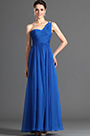 Wunderbares Ein Schulter Blau Abendkleid