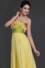 New Gorgeous Strapless Yellow Evening Dress