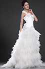 New Alluring One Shoulder Wedding Gown