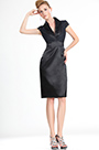 New  Charming V-neckline Little Black Lady Dress