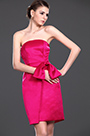 New Strapless Pink Bridesmaid Dress
