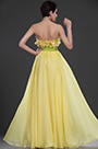 New Gorgeous Strapless Yellow Evening Dress