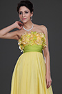 New Gorgeous Strapless Yellow Evening Dress