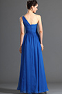 Wunderbares Ein Schulter Blau Abendkleid