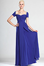 Short Sleeves Evening Dress