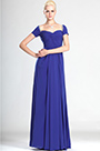 Short Sleeves Evening Dress