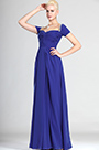 Short Sleeves Evening Dress