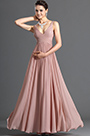 Elegant V-cut Evening Dress