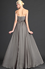 Aschfarben Herz-Ausschnitt Trägerlos Abendkleid