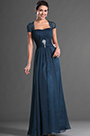 Einfach Elegant Blau Abendkleid