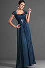 Einfach Elegant Blau Abendkleid