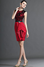 Elegant  Sleeveless Red Lace Mother of the Bride Dress