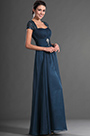 Einfach Elegant Blau Abendkleid