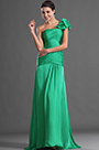 Scharmante Modische Einzelnschulter Grüne Abendkleid