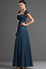 Einfach Elegant Blau Abendkleid