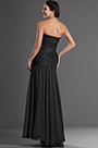 Strapless Black Elegant Evening Dress