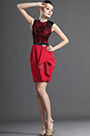 Elegant  Sleeveless Red Lace Mother of the Bride Dress
