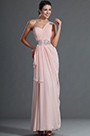 Glamouröse Hellrosa Abendkleid mit Einzelnschulter