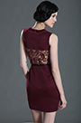 Gorgeous V Net Dark Red Party Dress Day Dress