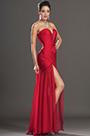 Stylish Ruched bodice Red Evening Dress