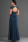 Einfach Elegant Blau Abendkleid