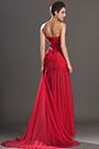 Stylish Ruched bodice Red Evening Dress
