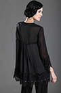 Black Long Sleeves Round Neckline Wear to Work Jacket