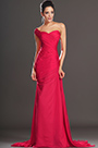 Artikel Elegant Rot Ein Schulter Abendkleid