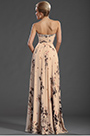 New Stunning Strapless Sweetheart Neckline Printed Fabric Evening Dress