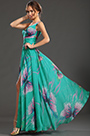 New Gorgeous Printed One Shoulder Evening Dress
