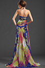 New Sweety Strapless Printed Evening Dress Party Dress