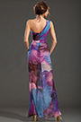 New Gorgeous Printed One Shoulder Evening Dress