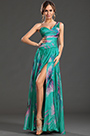 New Gorgeous Printed One Shoulder Evening Dress